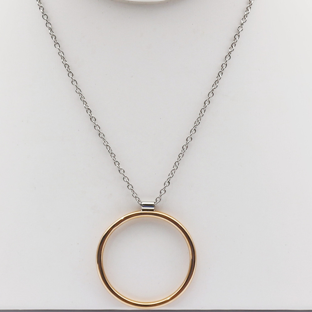 Circle stainless steel pendant1