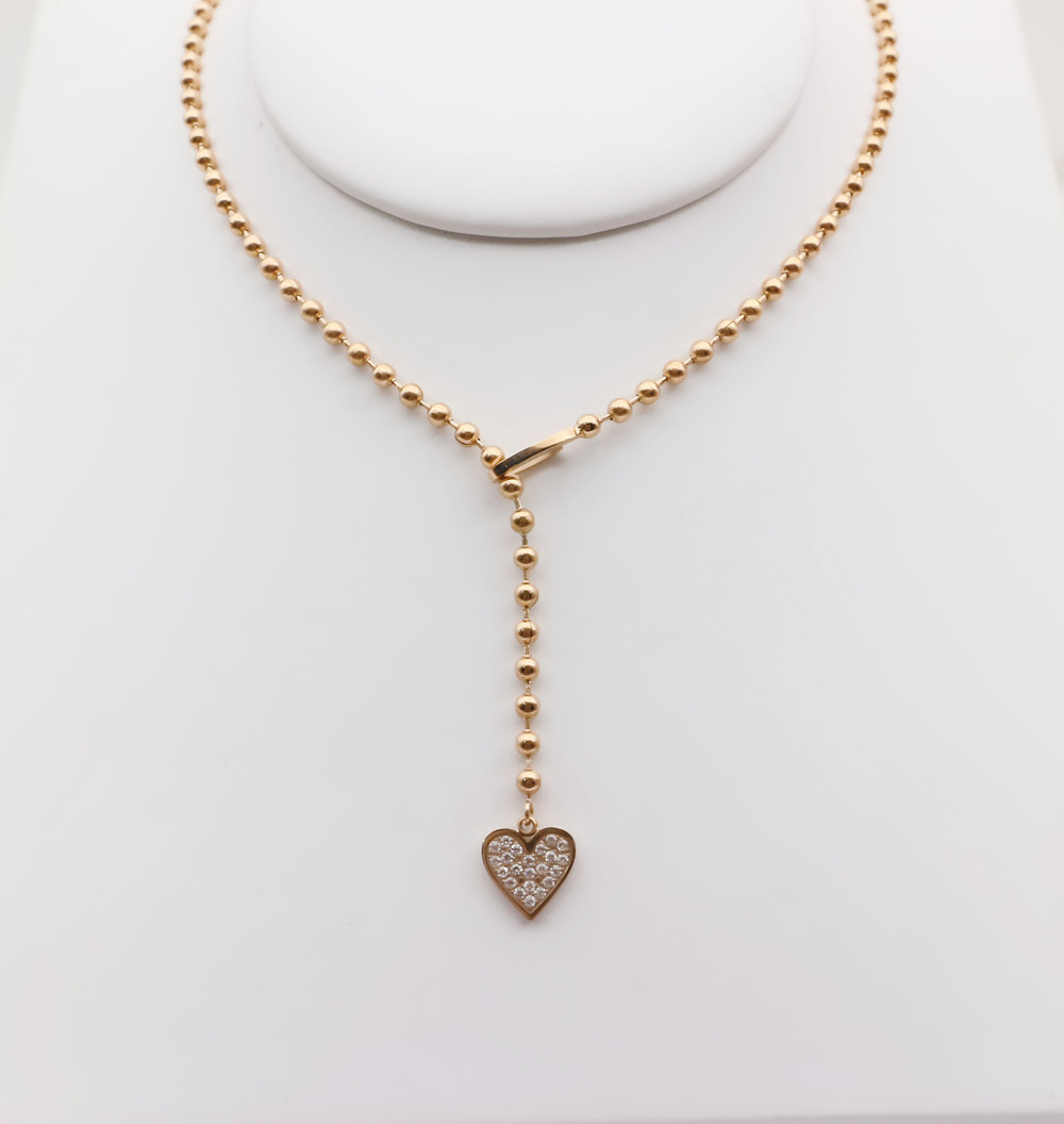 Cristal stainless steel pendant