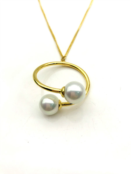 Stainless pearl necklace