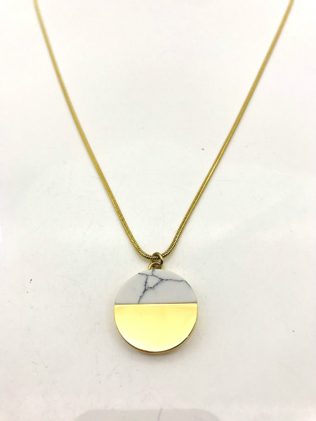 Stone stainless neckless