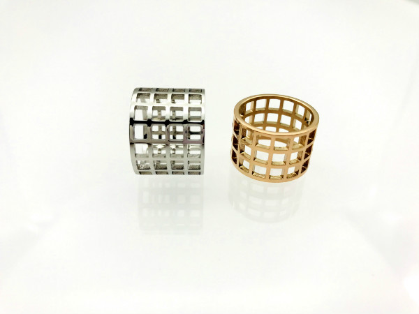 hollow stainless ring