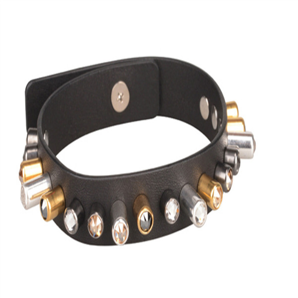 Leather bangle